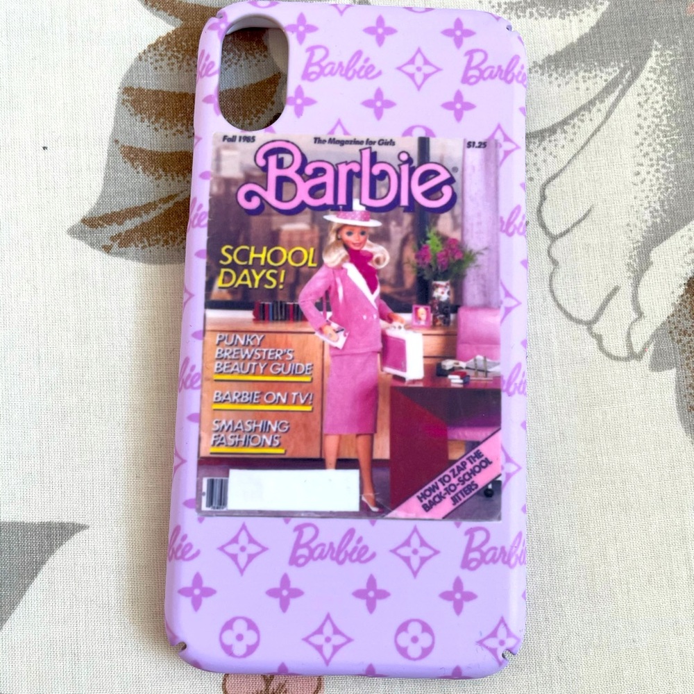 Vintage Barbie Doll print IPhone X phone case Y2K